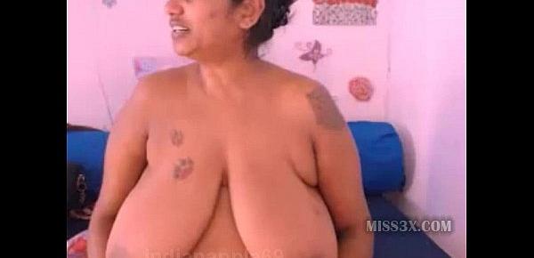 Old indian woman huge natural boobs
